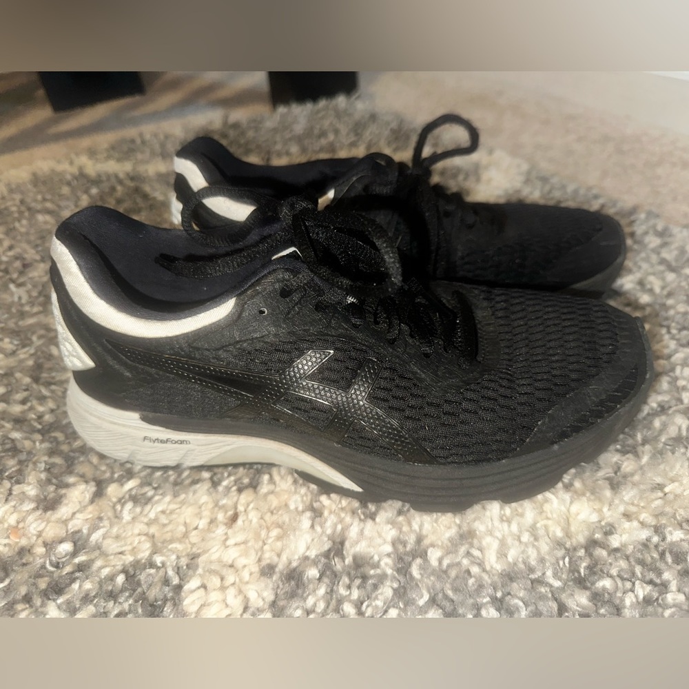 Asics Womens GT 4000 1012A142 Black Running Shoes Sneakers Size 7.5 W